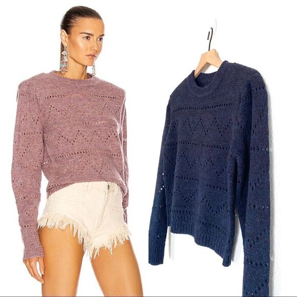 Isabel Marant Étoile Norma 100% wool Pullover in Midnight - Picture 4 of 12